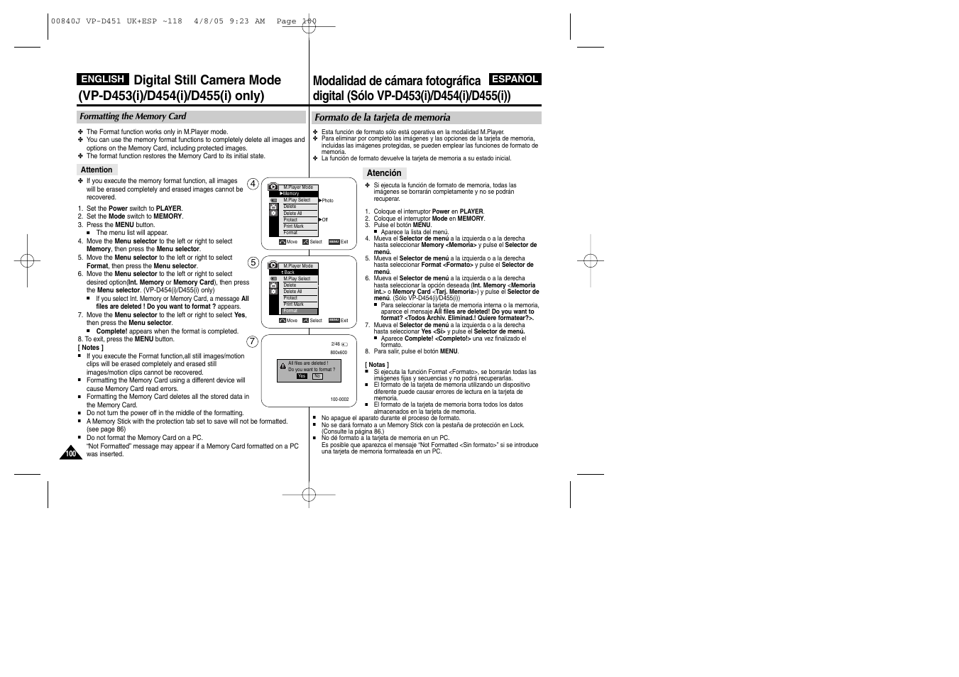 Samsung D452N User Manual | Page 100 / 120
