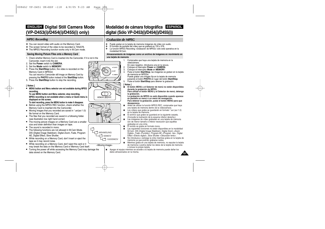 Samsung D452N User Manual | Page 101 / 120