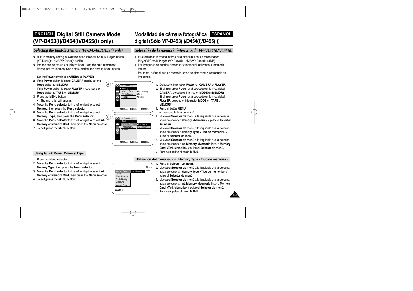 Samsung D452N User Manual | Page 89 / 120