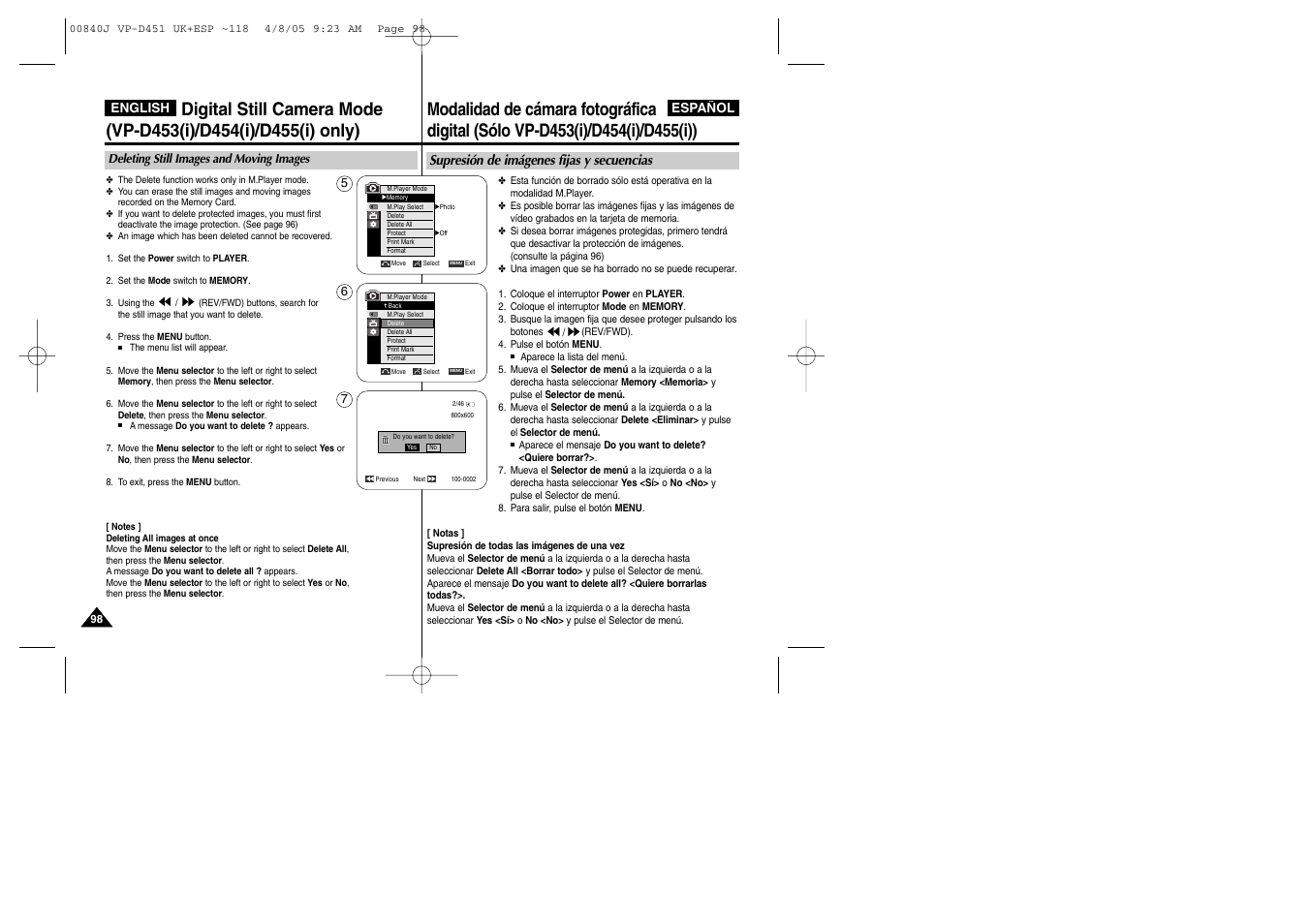 Samsung D452N User Manual | Page 98 / 120