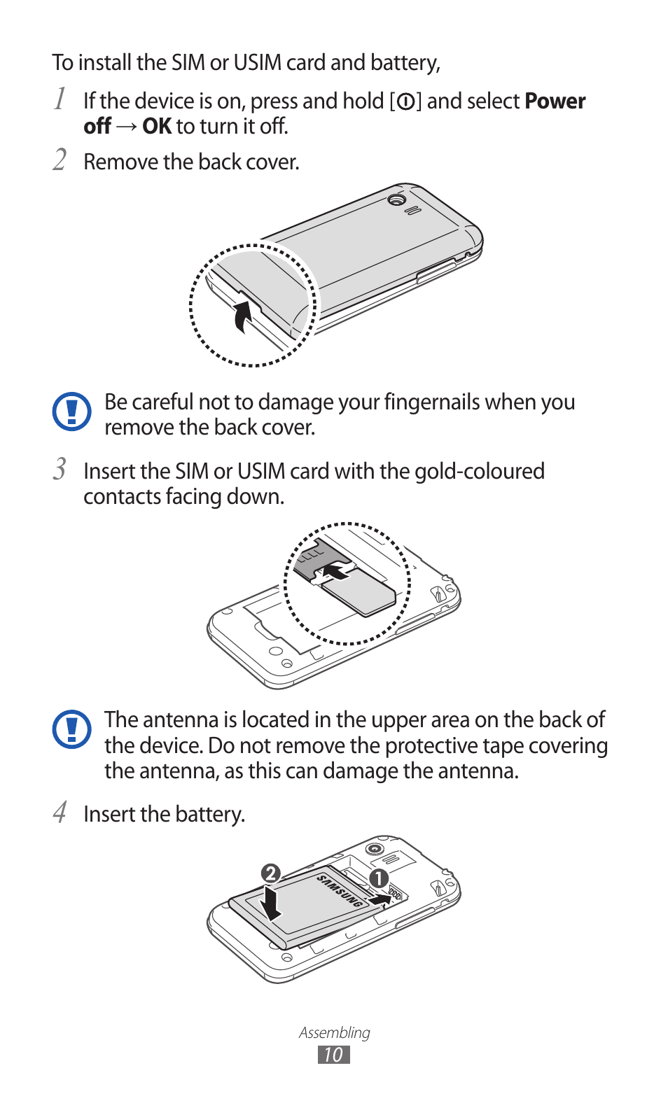 Samsung GALAXY Y GT-S5360 User Manual | Page 10 / 133