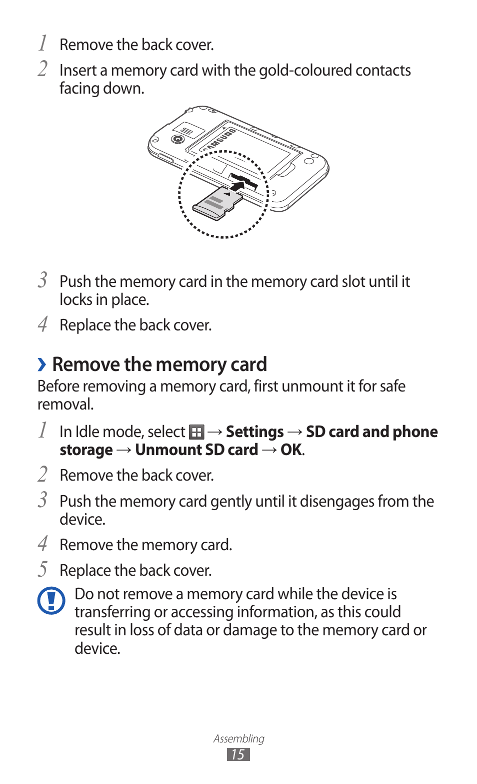 Samsung GALAXY Y GT-S5360 User Manual | Page 15 / 133