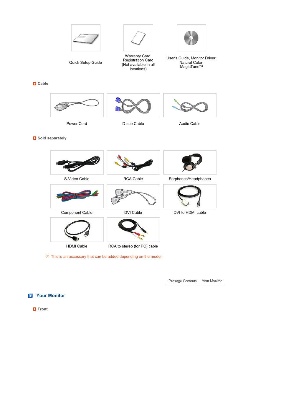 Your monitor | Samsung SyncMaster 225MS User Manual | Page 14 / 59