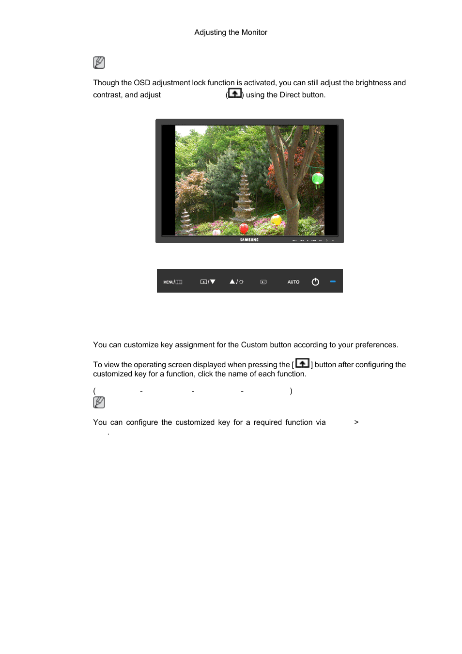 Customized key | Samsung 2343NW User Manual | Page 37 / 75