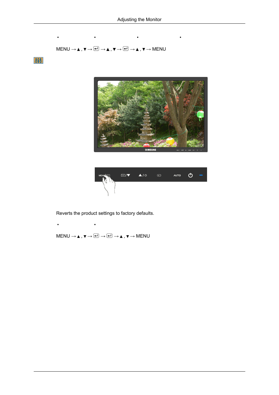 Setup, Reset | Samsung 2343NW User Manual | Page 51 / 75