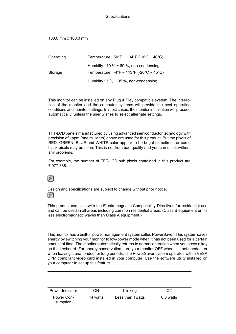 Powersaver | Samsung 2343NW User Manual | Page 61 / 75