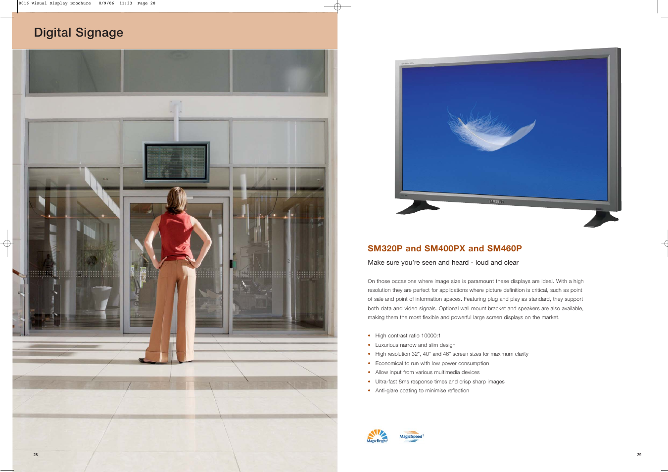 Digital signage | Samsung Visual Display User Manual | Page 15 / 22