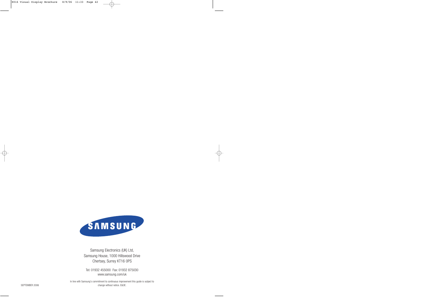 Samsung Visual Display User Manual | Page 22 / 22