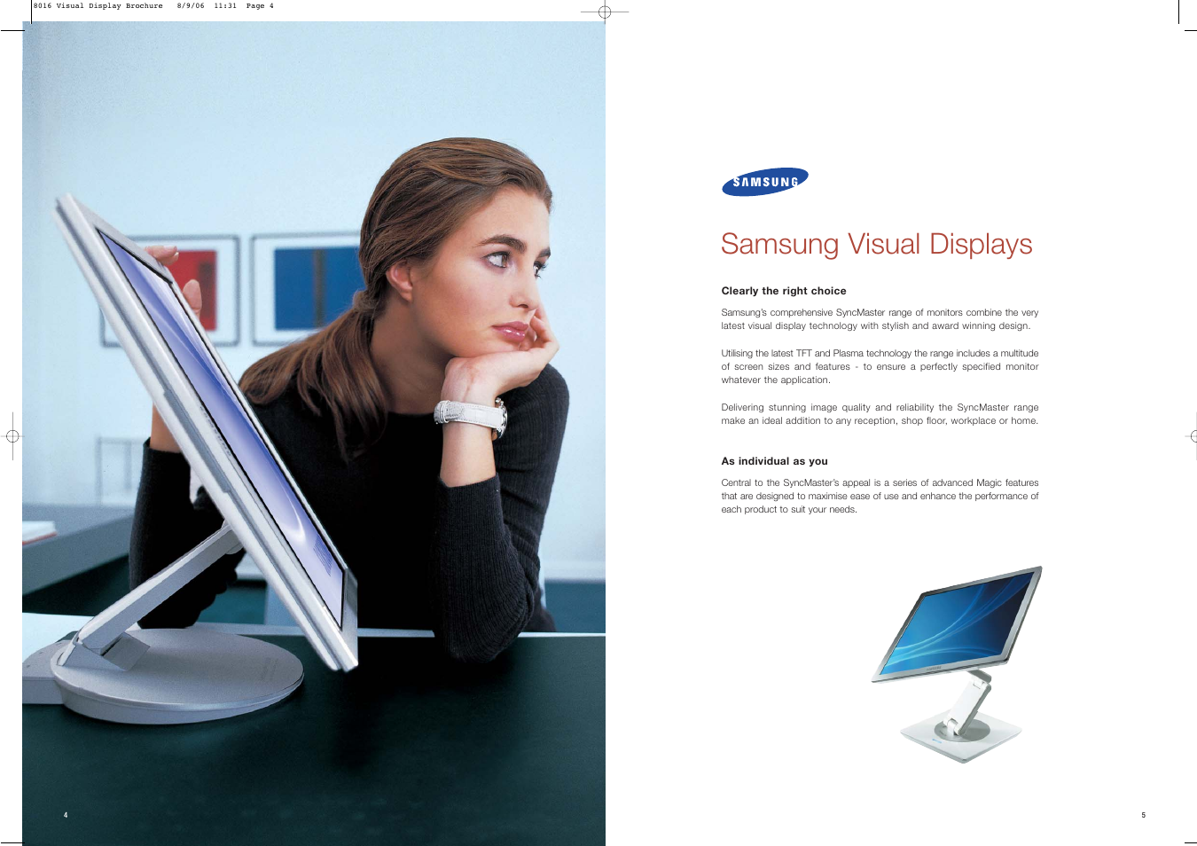 Samsung visual displays | Samsung Visual Display User Manual | Page 3 / 22