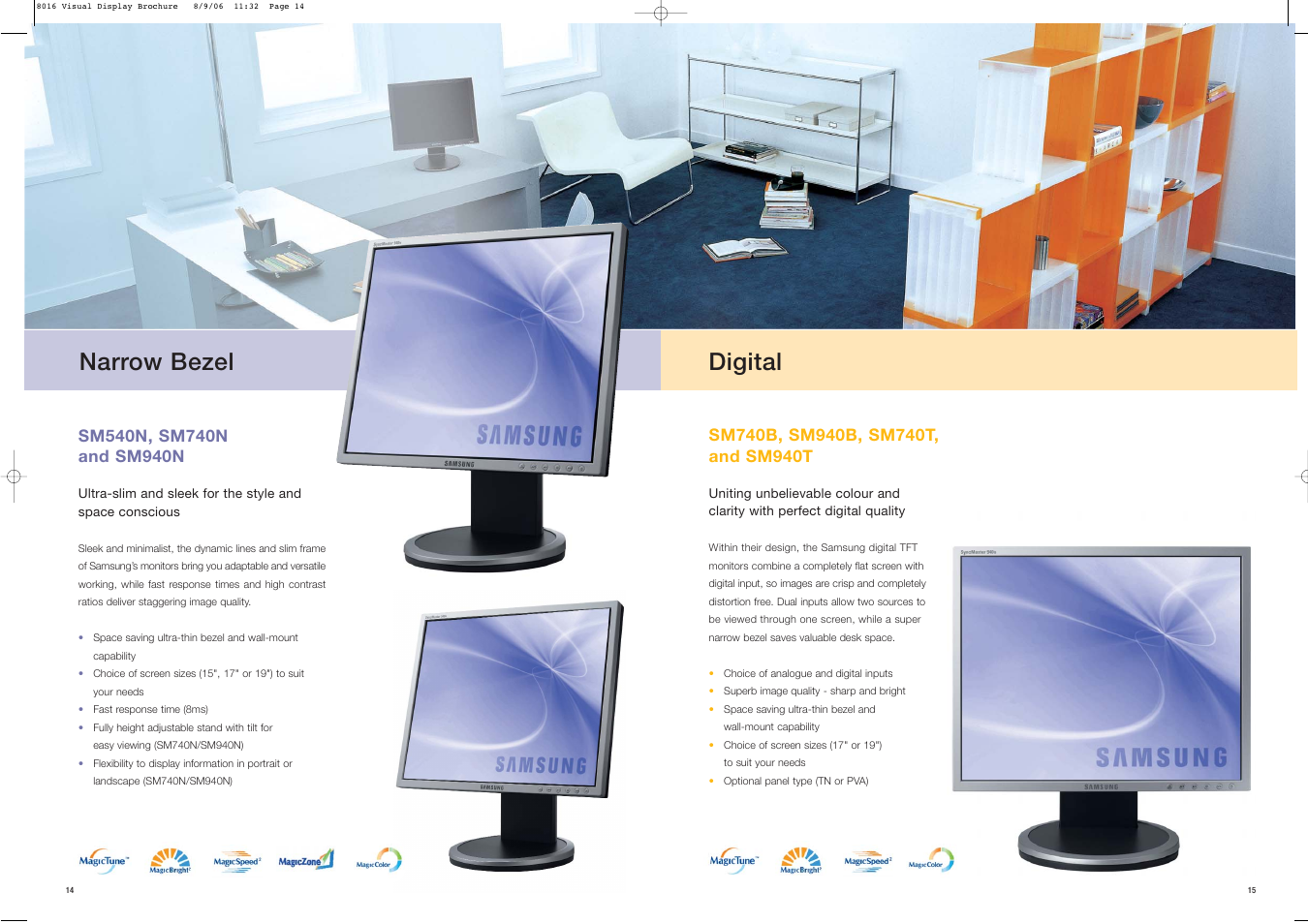 Narrow bezel digital | Samsung Visual Display User Manual | Page 8 / 22