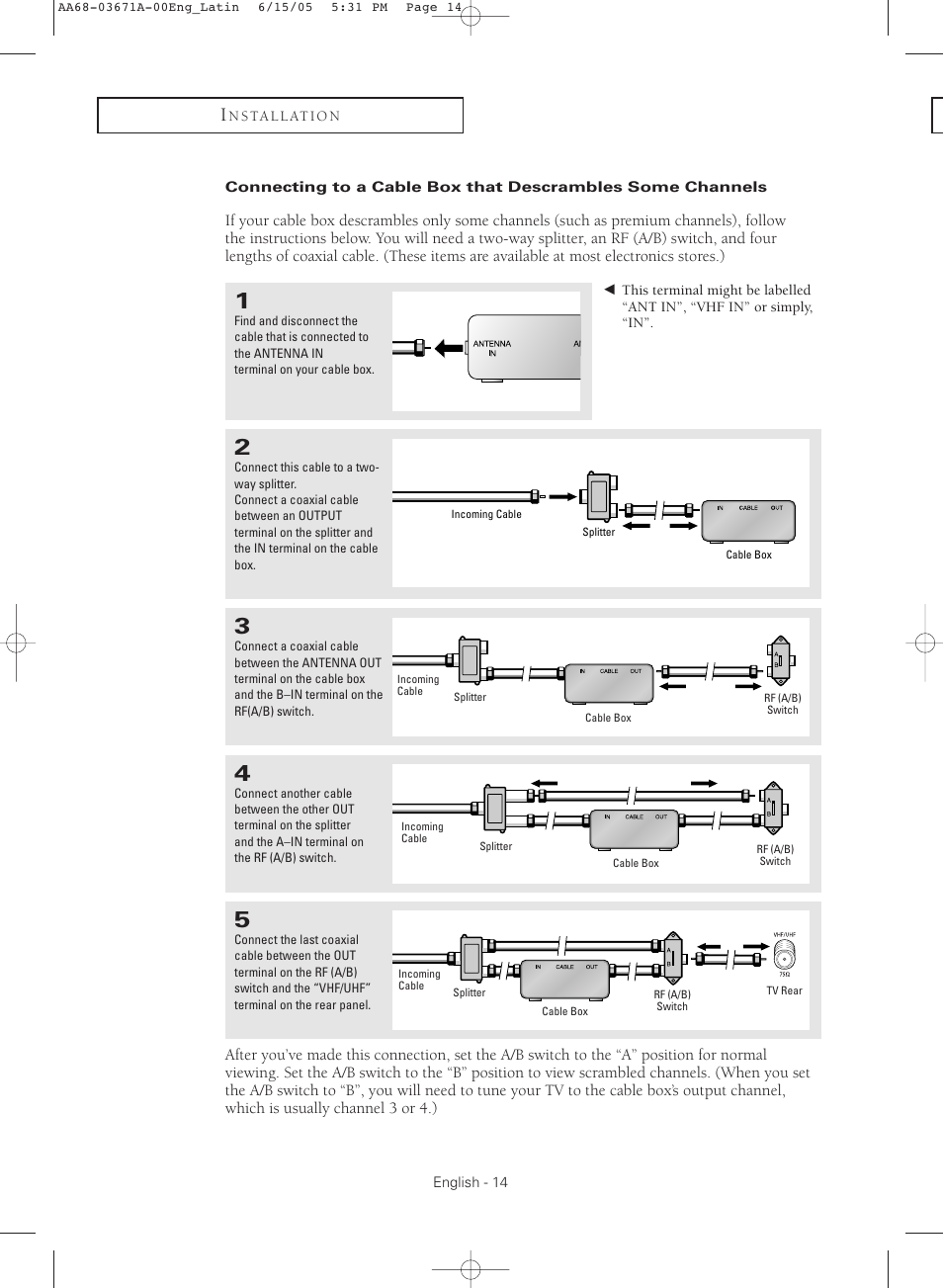 Samsung CL21M21  EN User Manual | Page 14 / 60