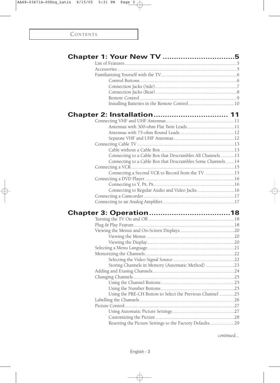 Samsung CL21M21  EN User Manual | Page 3 / 60