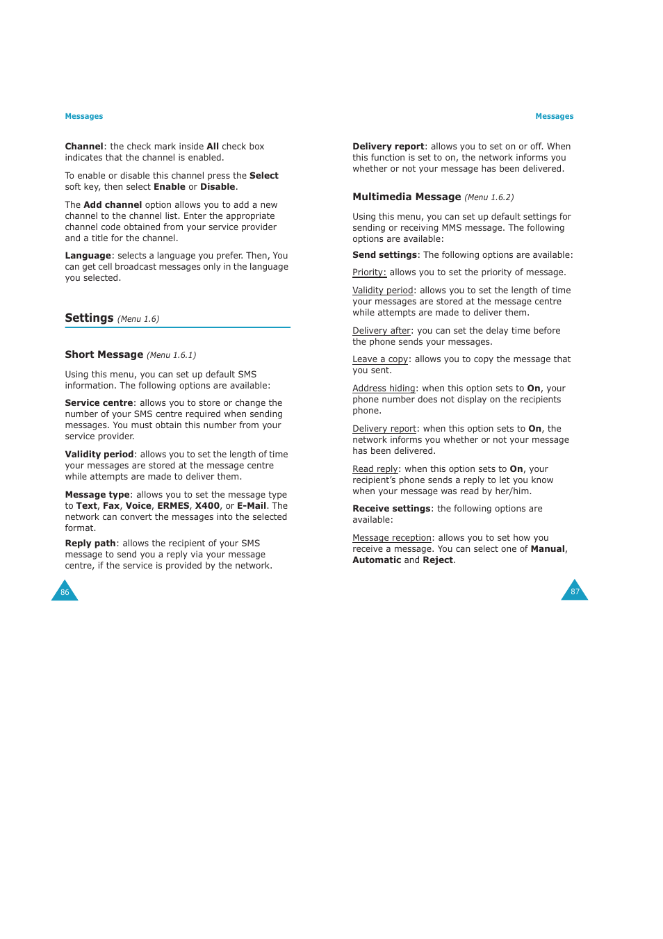 Settings | Samsung GH68-04434A User Manual | Page 45 / 93