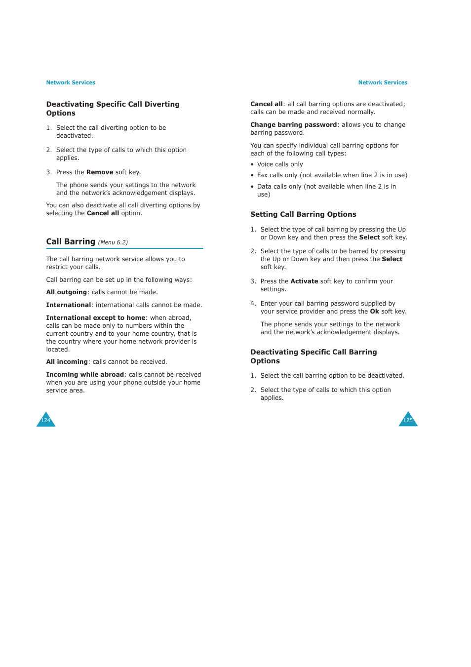 Call barring | Samsung GH68-04434A User Manual | Page 64 / 93