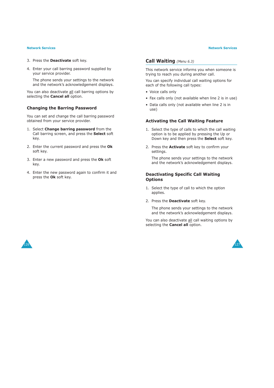 Call waiting | Samsung GH68-04434A User Manual | Page 65 / 93