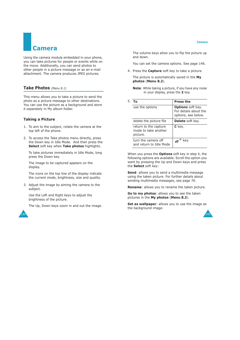 Camera, Take photos | Samsung GH68-04434A User Manual | Page 74 / 93