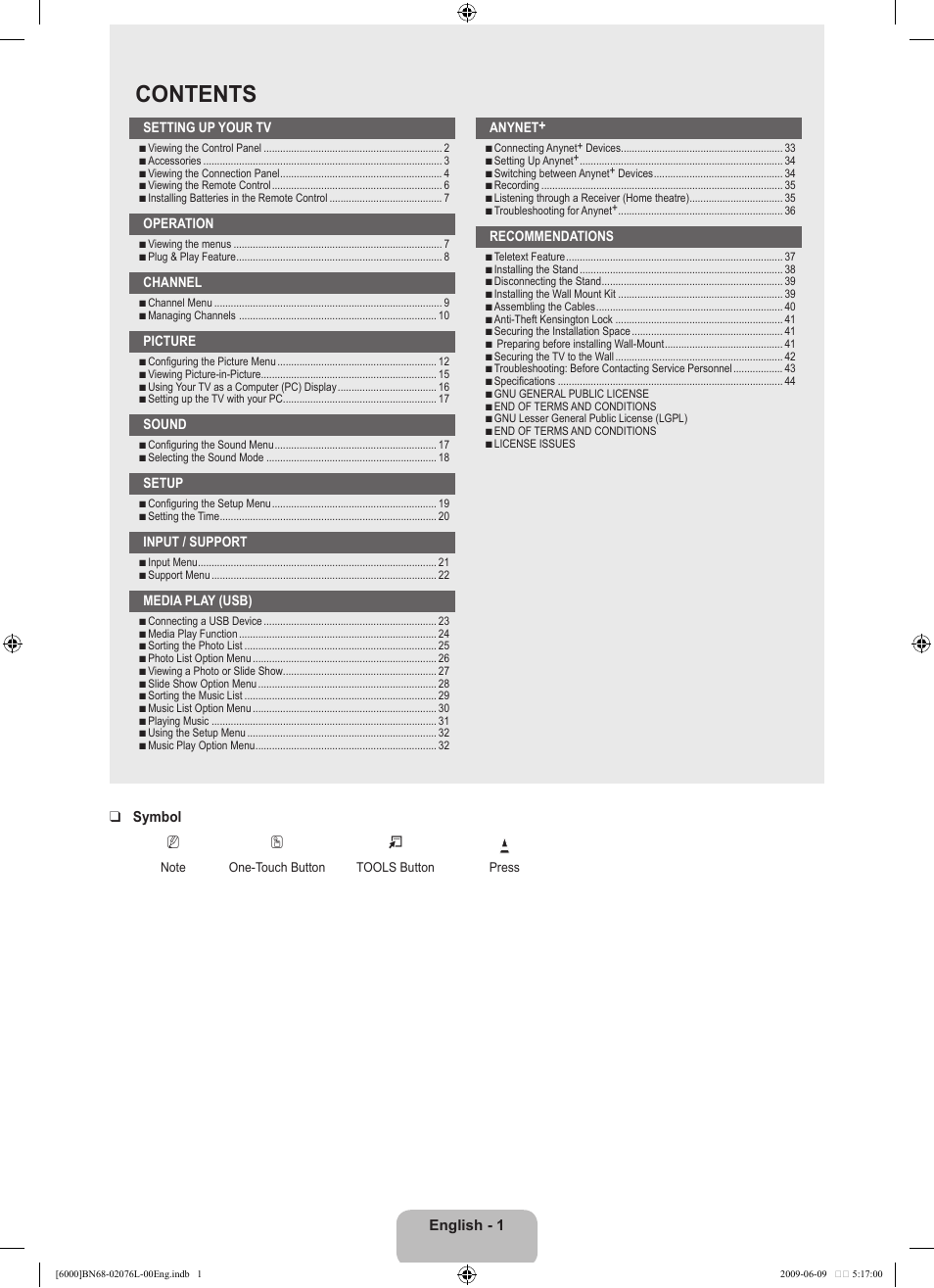 Samsung BN68-02076L-00 User Manual | Page 3 / 59