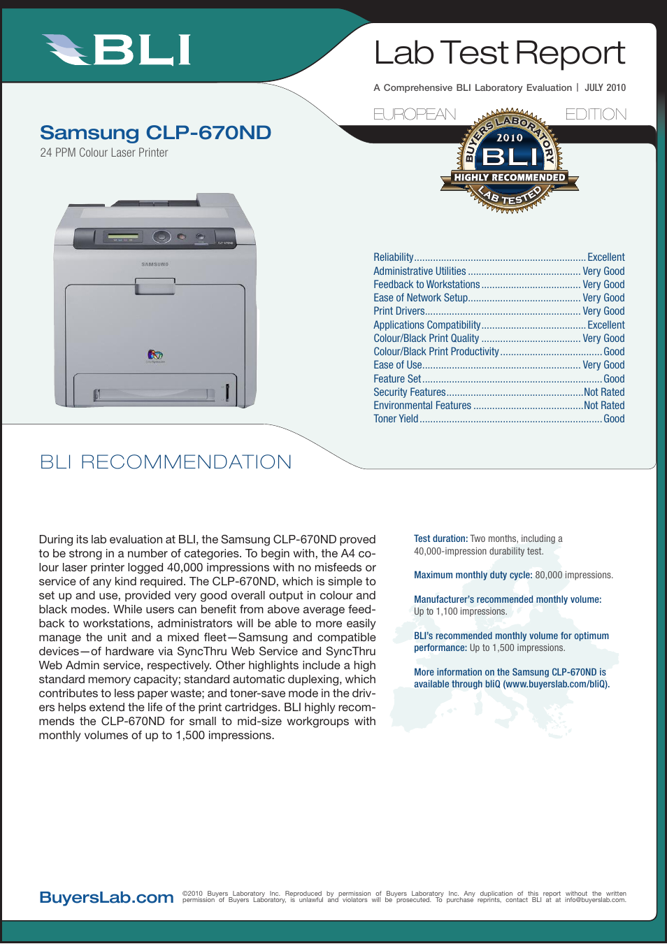 Samsung CLP-670ND User Manual | 18 pages