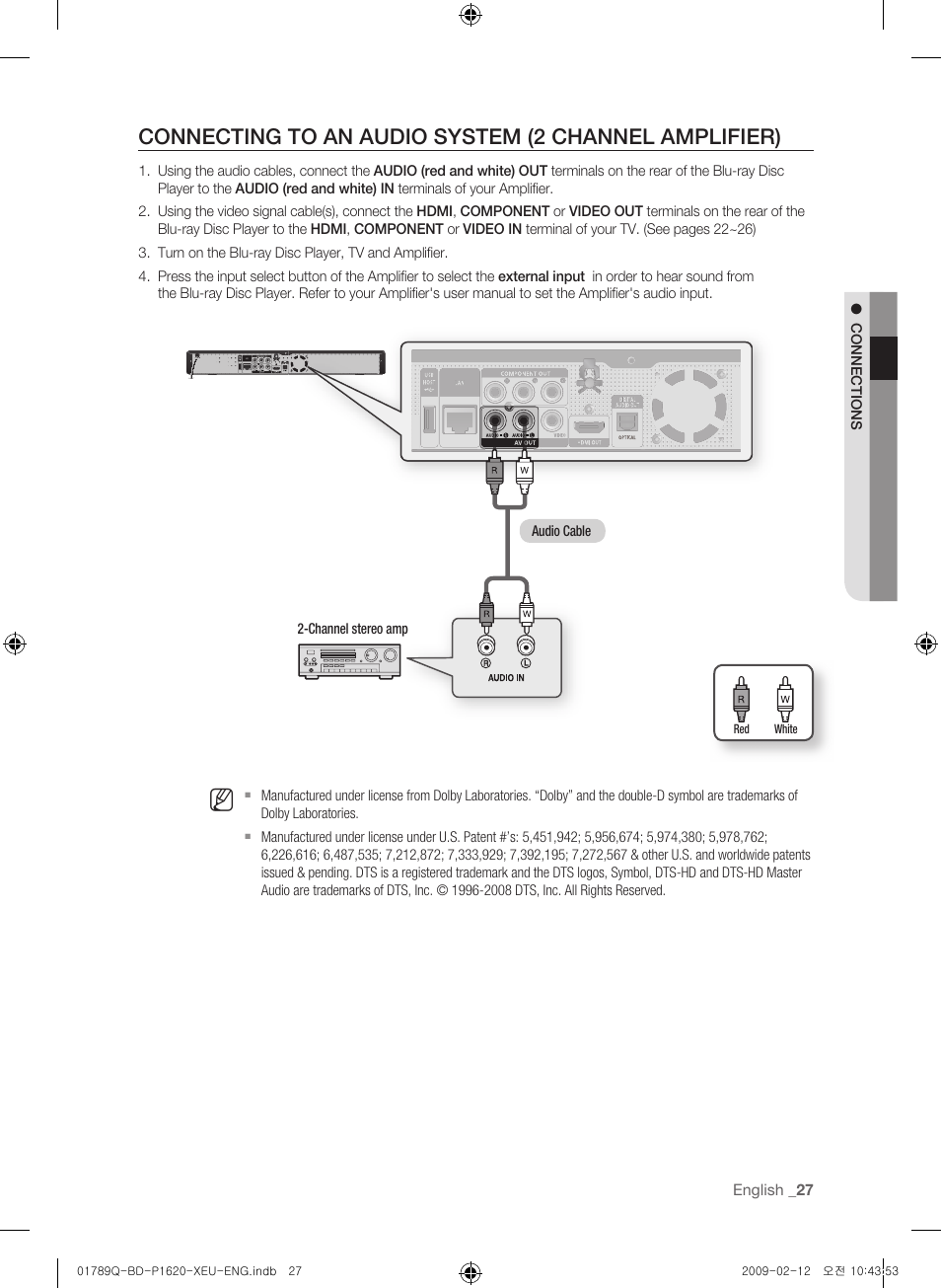 Samsung BD-P1620 User Manual | Page 27 / 75