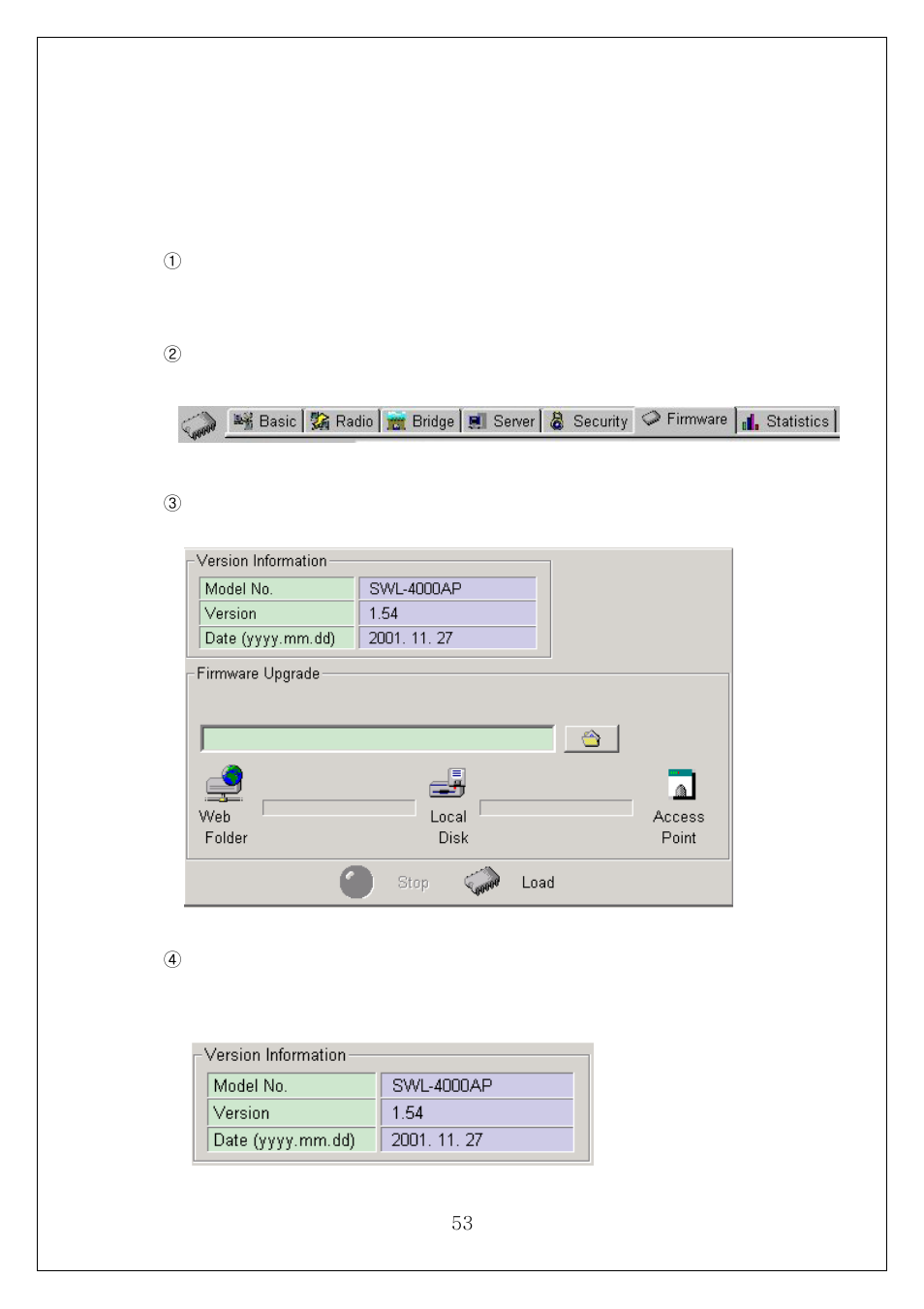 Firmware upgrade using ap manager | Samsung SWL-4000AP User Manual | Page 57 / 89