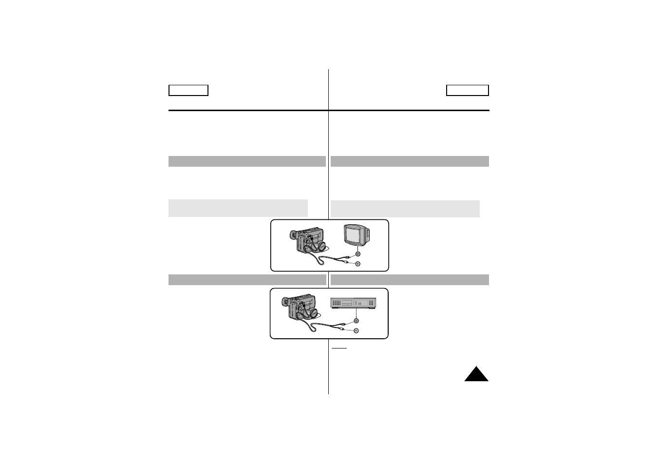 Playing back a tape reproducir una cinta | Samsung SCW71/W73 User Manual | Page 47 / 60