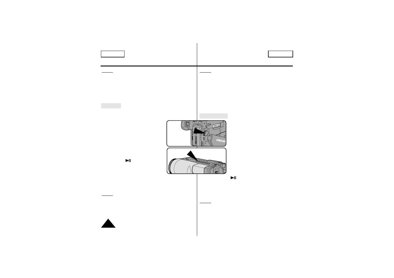Playing back a tape reproducir una cinta | Samsung SCW71/W73 User Manual | Page 48 / 60