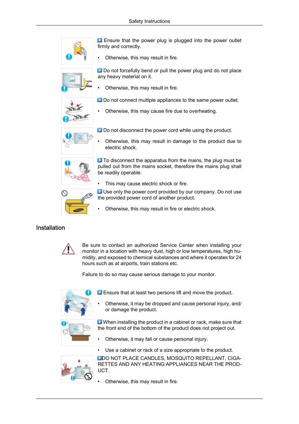 Installation | Samsung 460UTN User Manual | Page 3 / 116