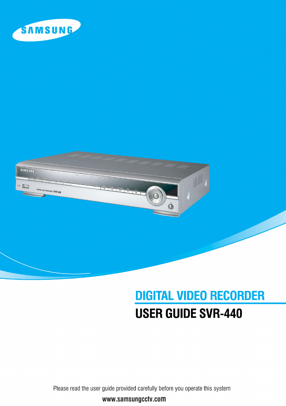 Samsung SVR-440 User Manual | 85 pages