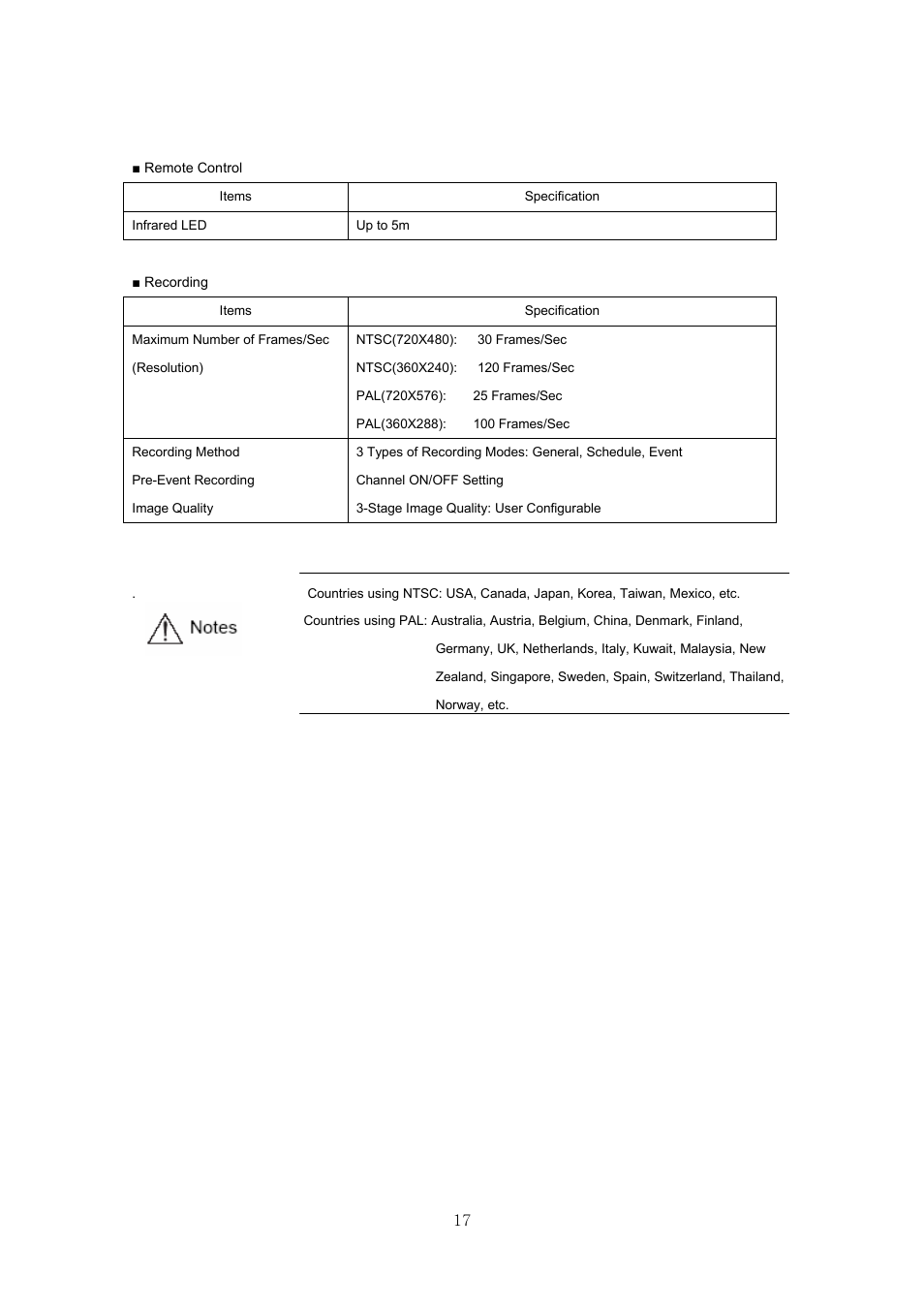 Samsung SVR-440 User Manual | Page 17 / 85