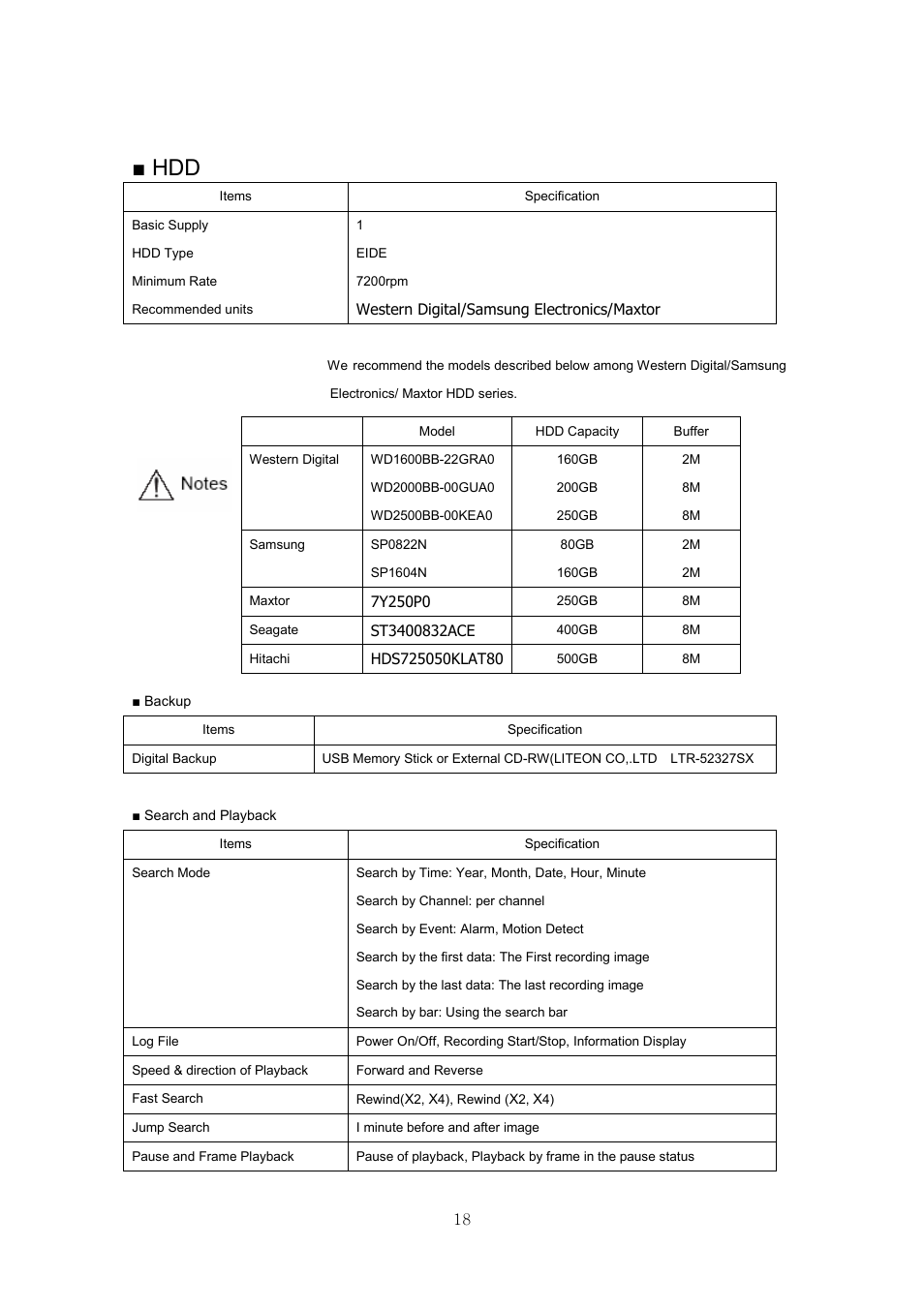Samsung SVR-440 User Manual | Page 18 / 85