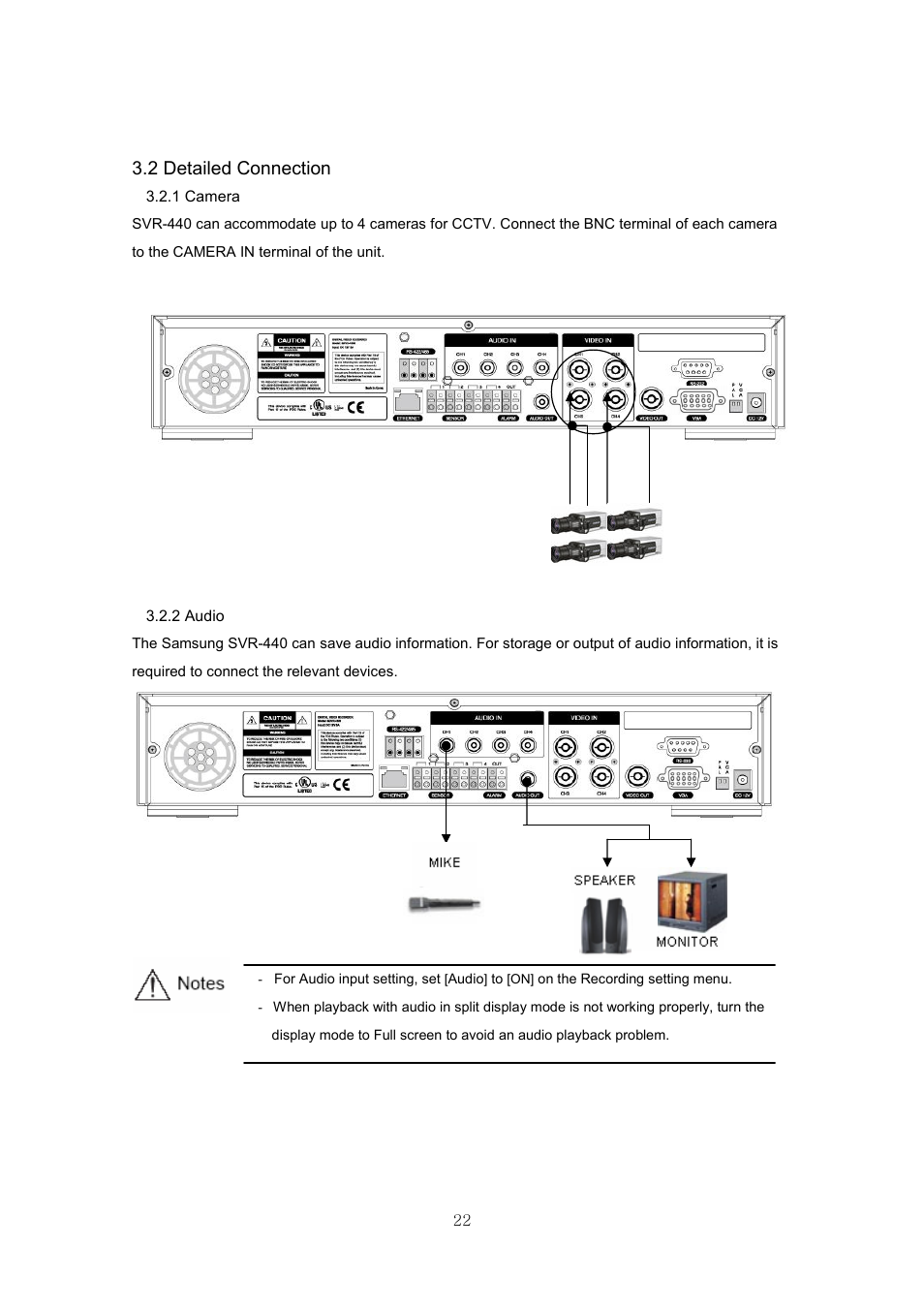 2 detailed connection | Samsung SVR-440 User Manual | Page 22 / 85