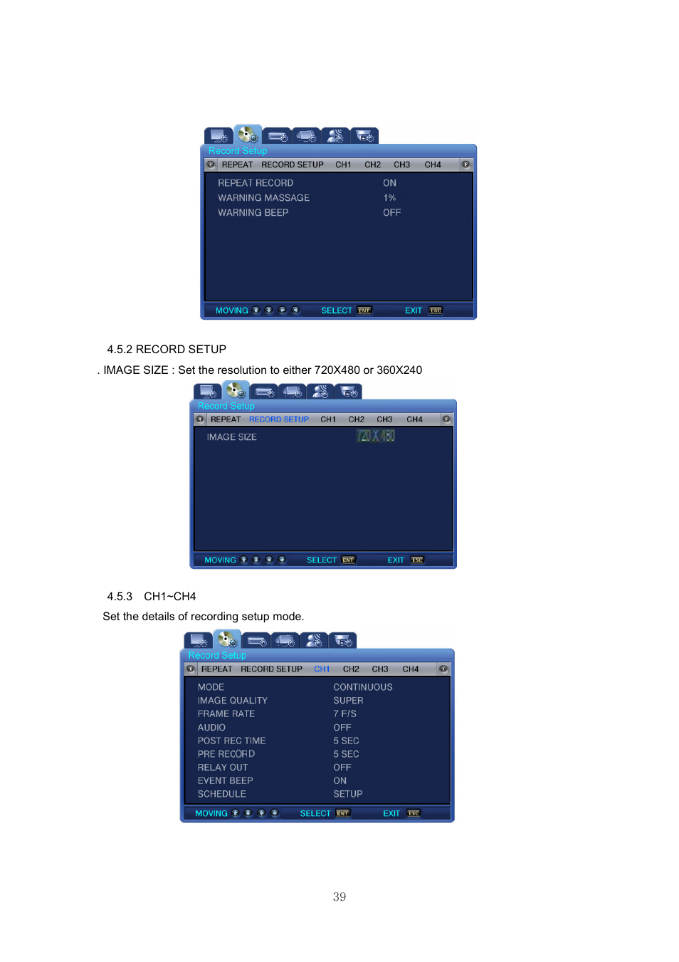 Samsung SVR-440 User Manual | Page 39 / 85