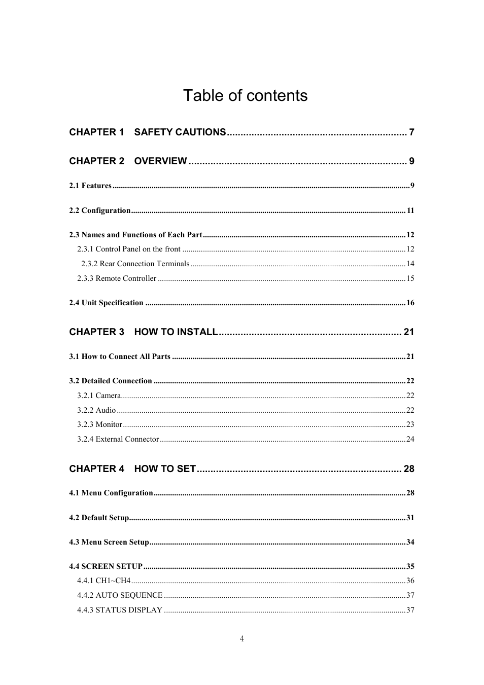 Samsung SVR-440 User Manual | Page 4 / 85