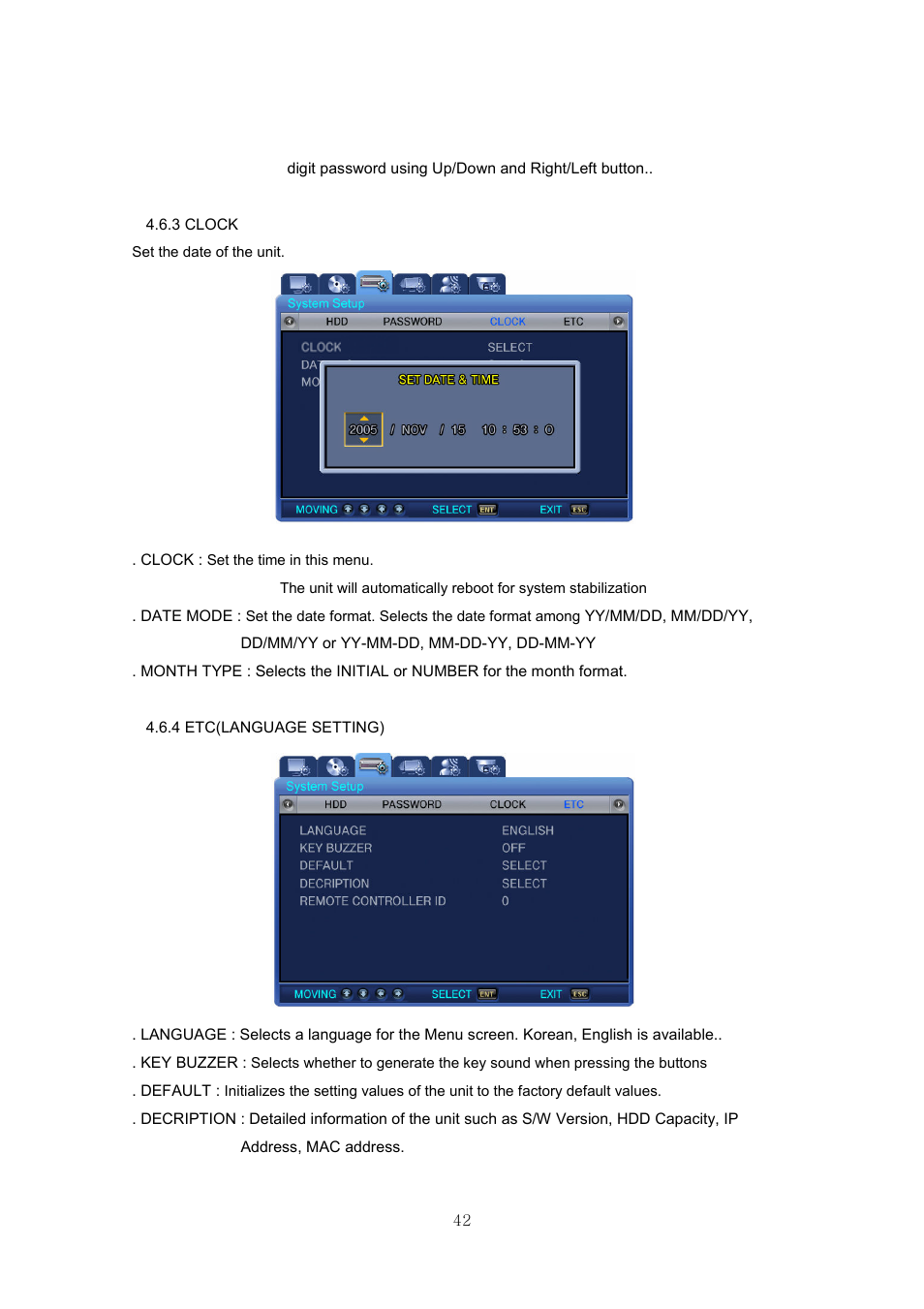 Samsung SVR-440 User Manual | Page 42 / 85