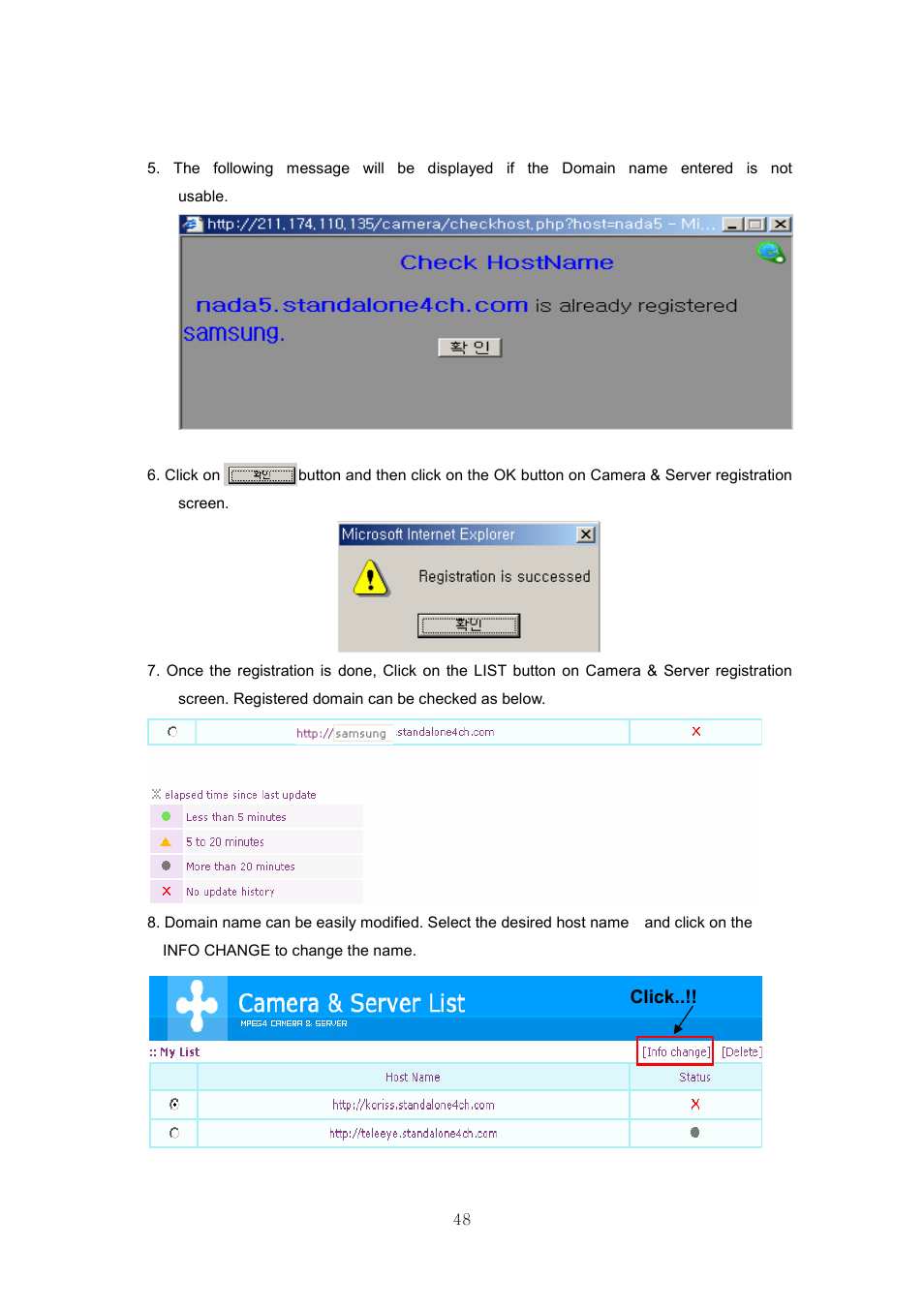 Click | Samsung SVR-440 User Manual | Page 48 / 85