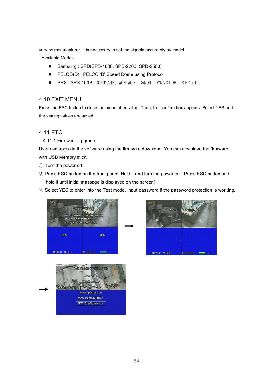 10 exit menu, 11 etc | Samsung SVR-440 User Manual | Page 54 / 85