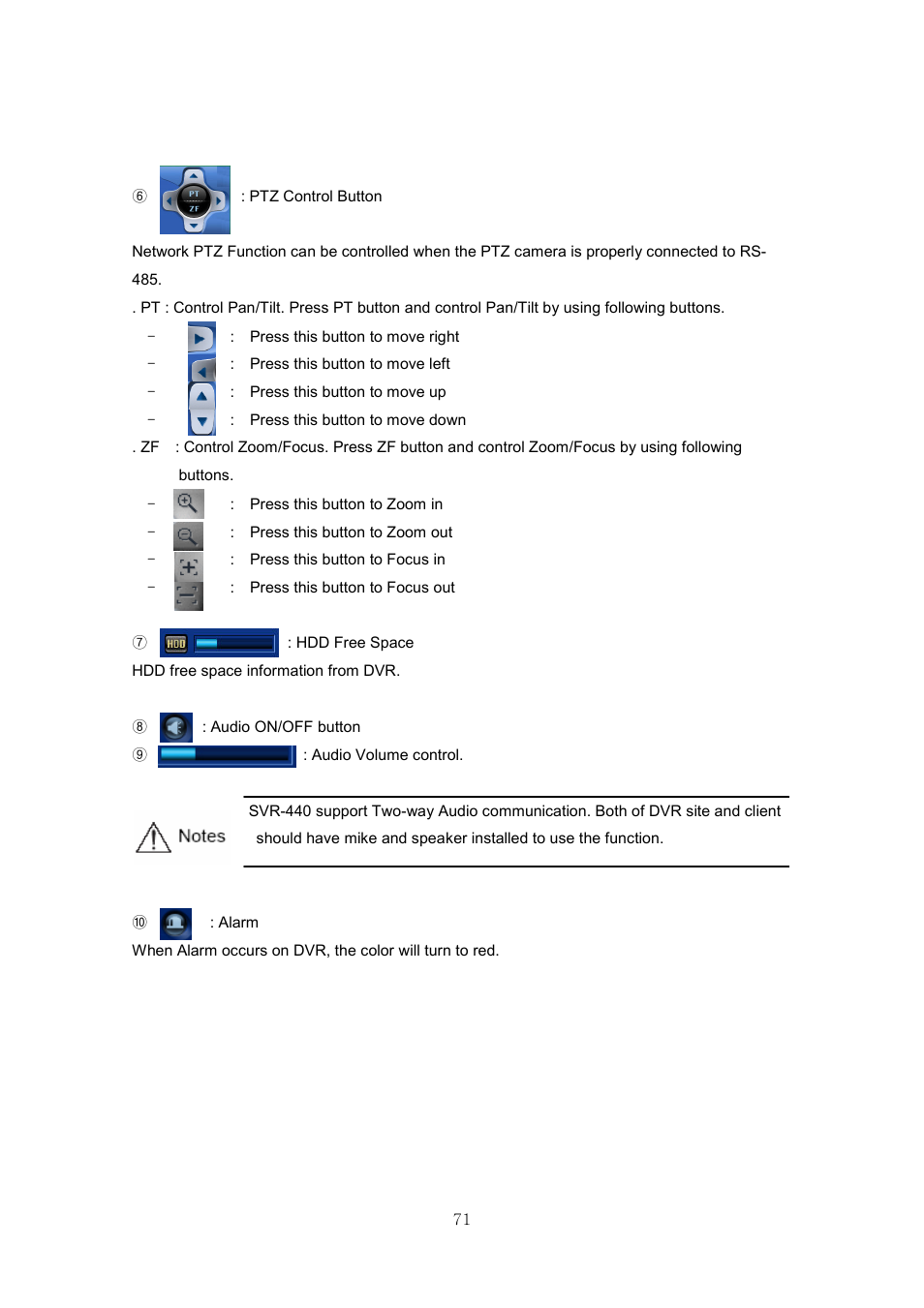 Samsung SVR-440 User Manual | Page 71 / 85