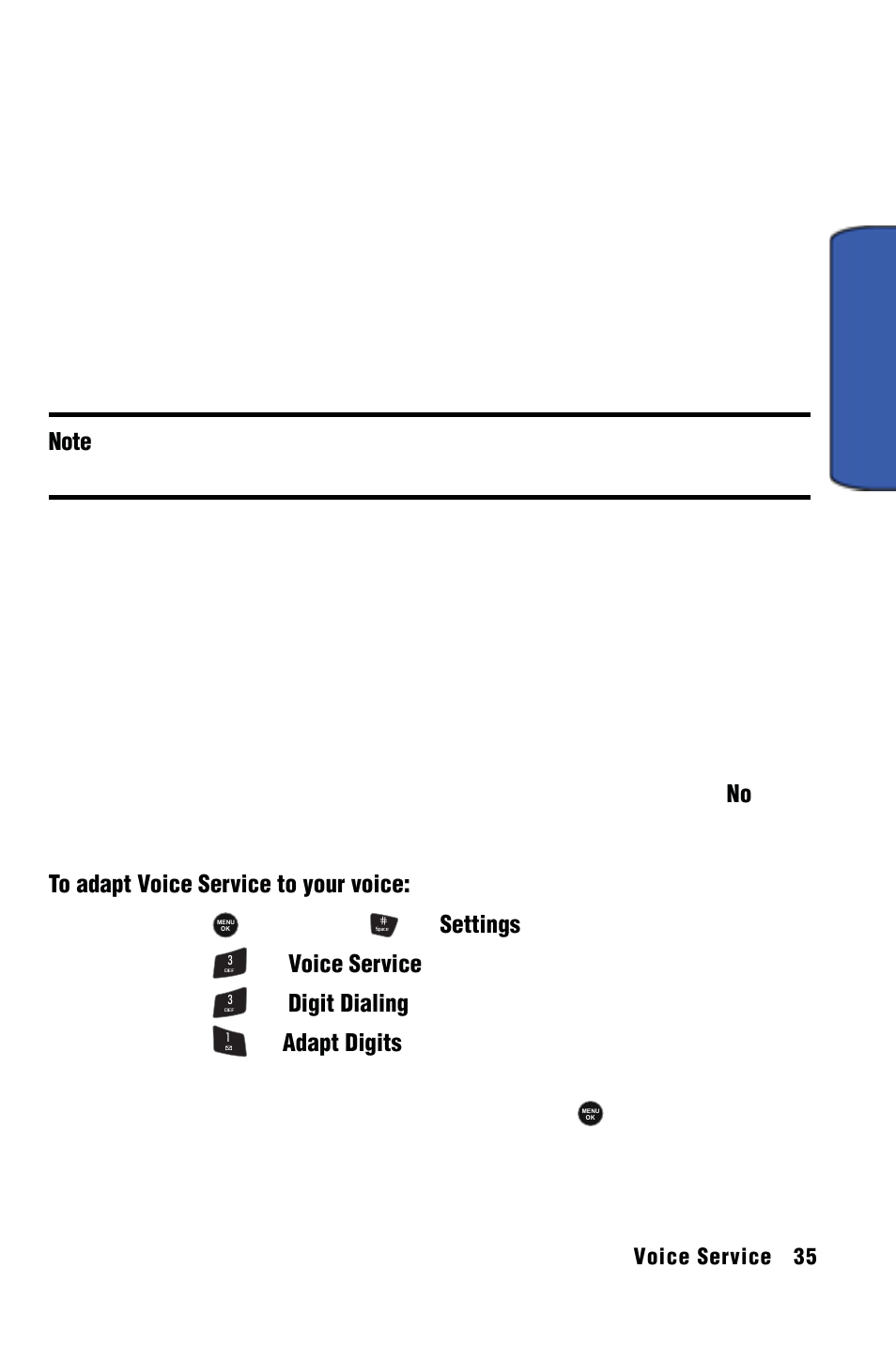 Voice service | Samsung SPH-m50 User Manual | Page 41 / 147