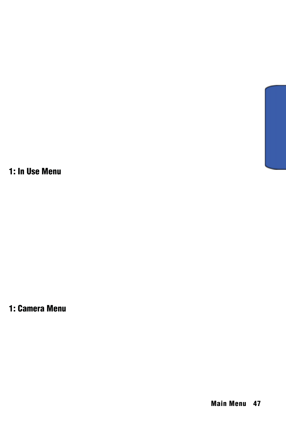 Main m enu | Samsung SPH-m50 User Manual | Page 53 / 147
