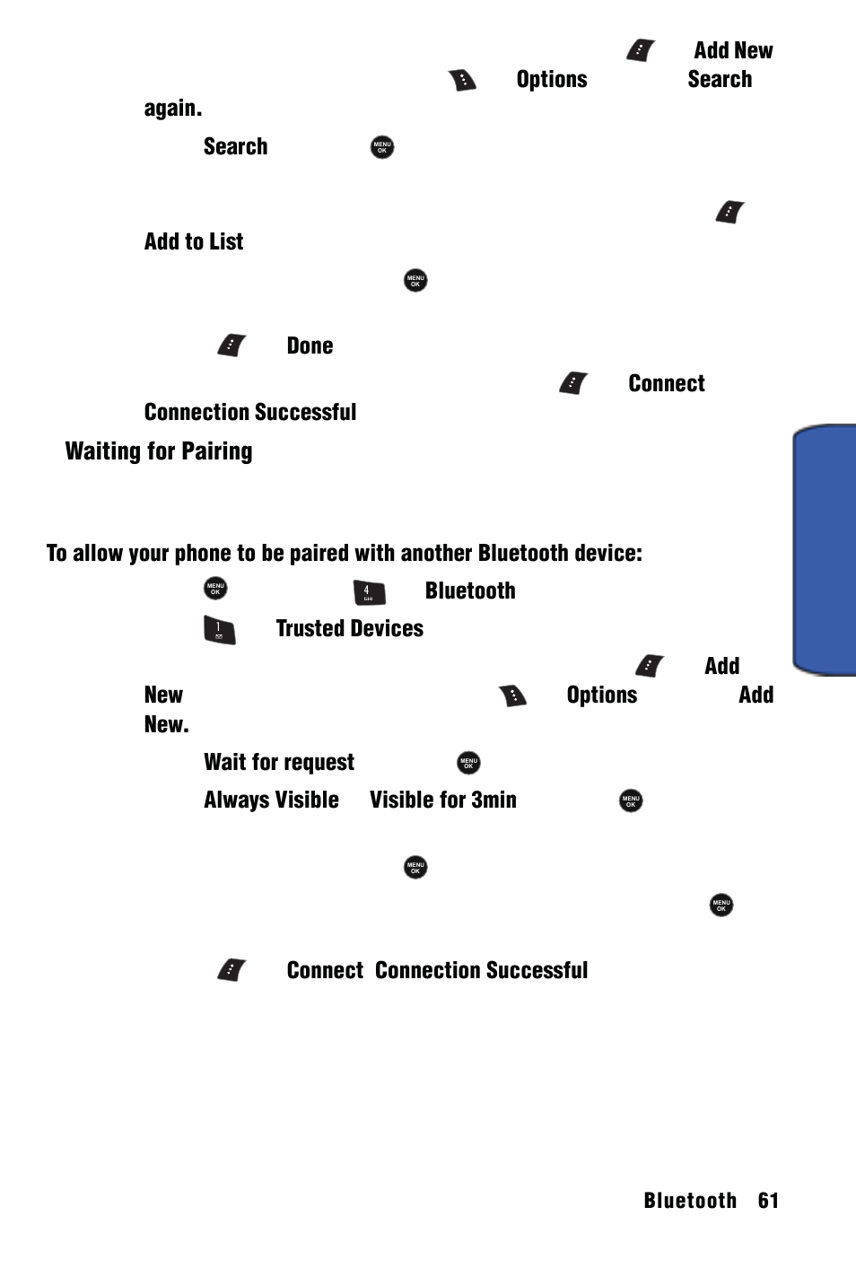 Blu etoot h 3 | Samsung SPH-m50 User Manual | Page 67 / 147