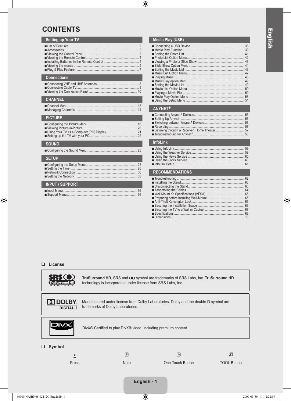 Samsung UNB6000 User Manual | Page 3 / 239