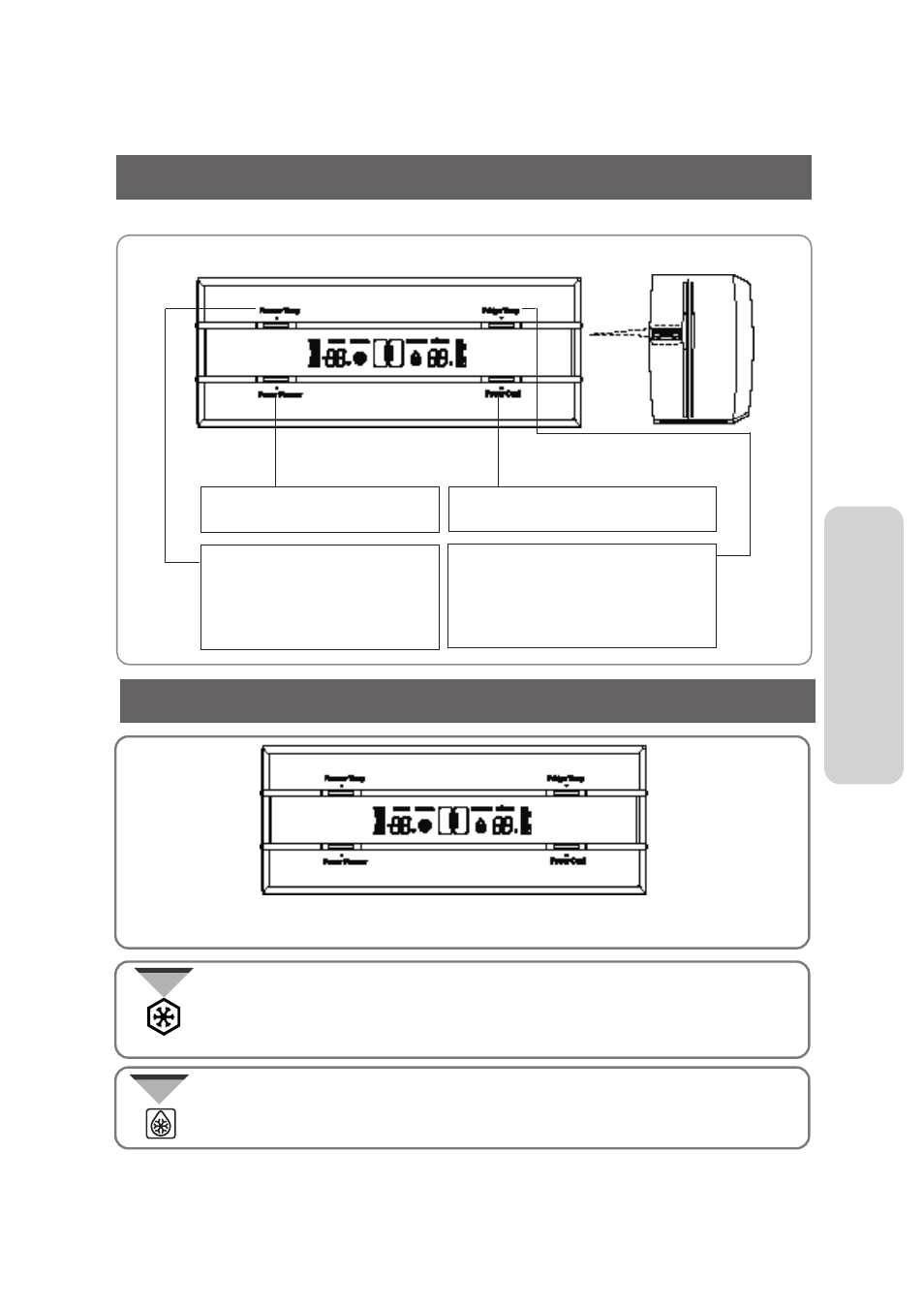 The control panel, Digital panel the control panel, Opera ting instructions | Samsung SRS536NP User Manual | Page 5 / 16