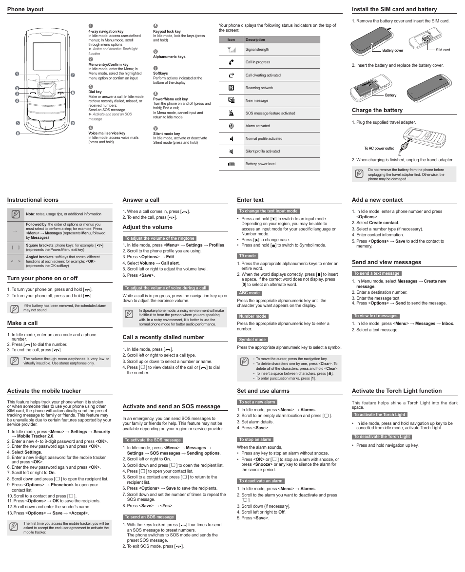 Samsung E1100T User Manual | Page 2 / 2