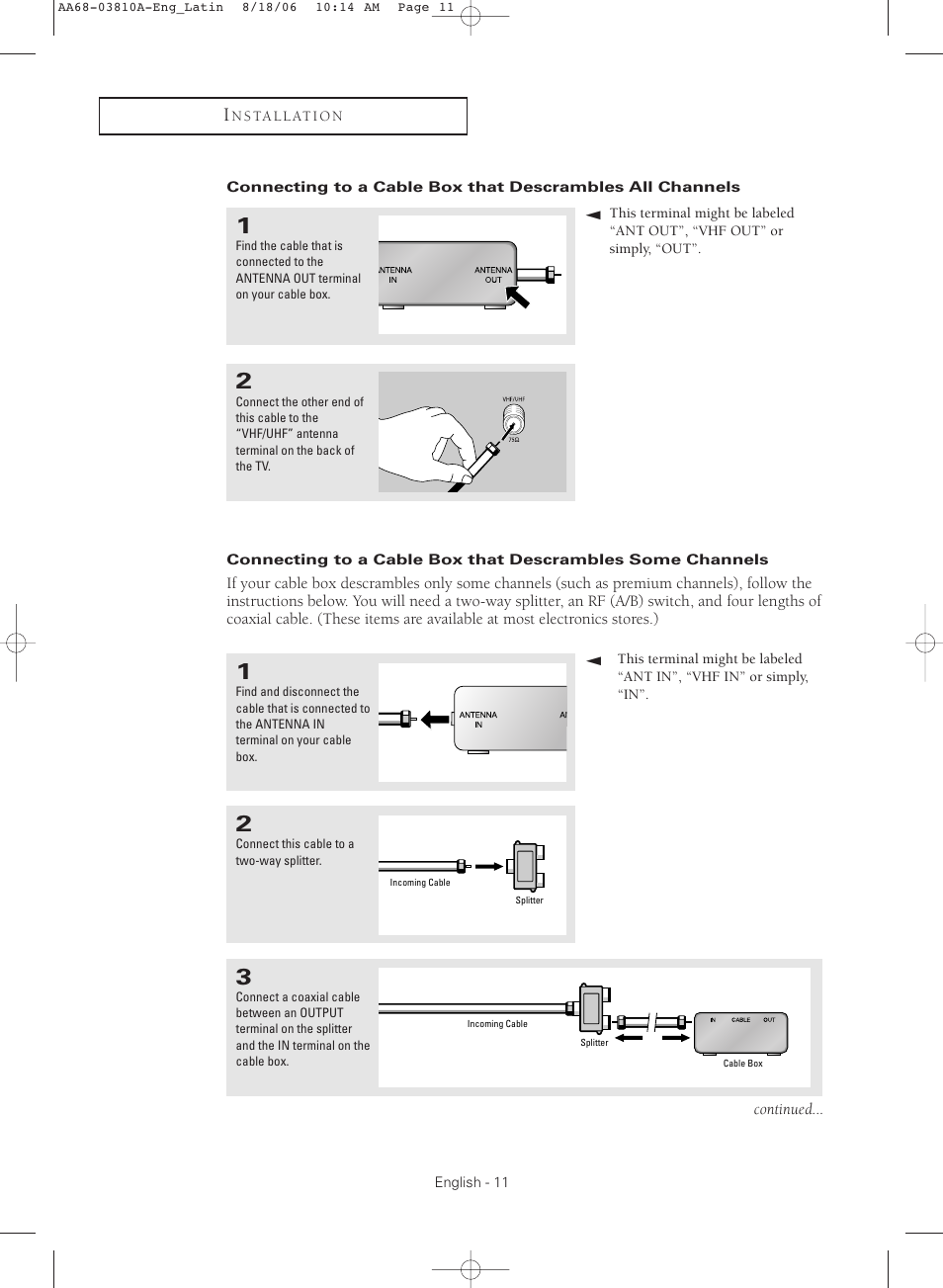 Samsung CL-21M40MQ User Manual | Page 11 / 44