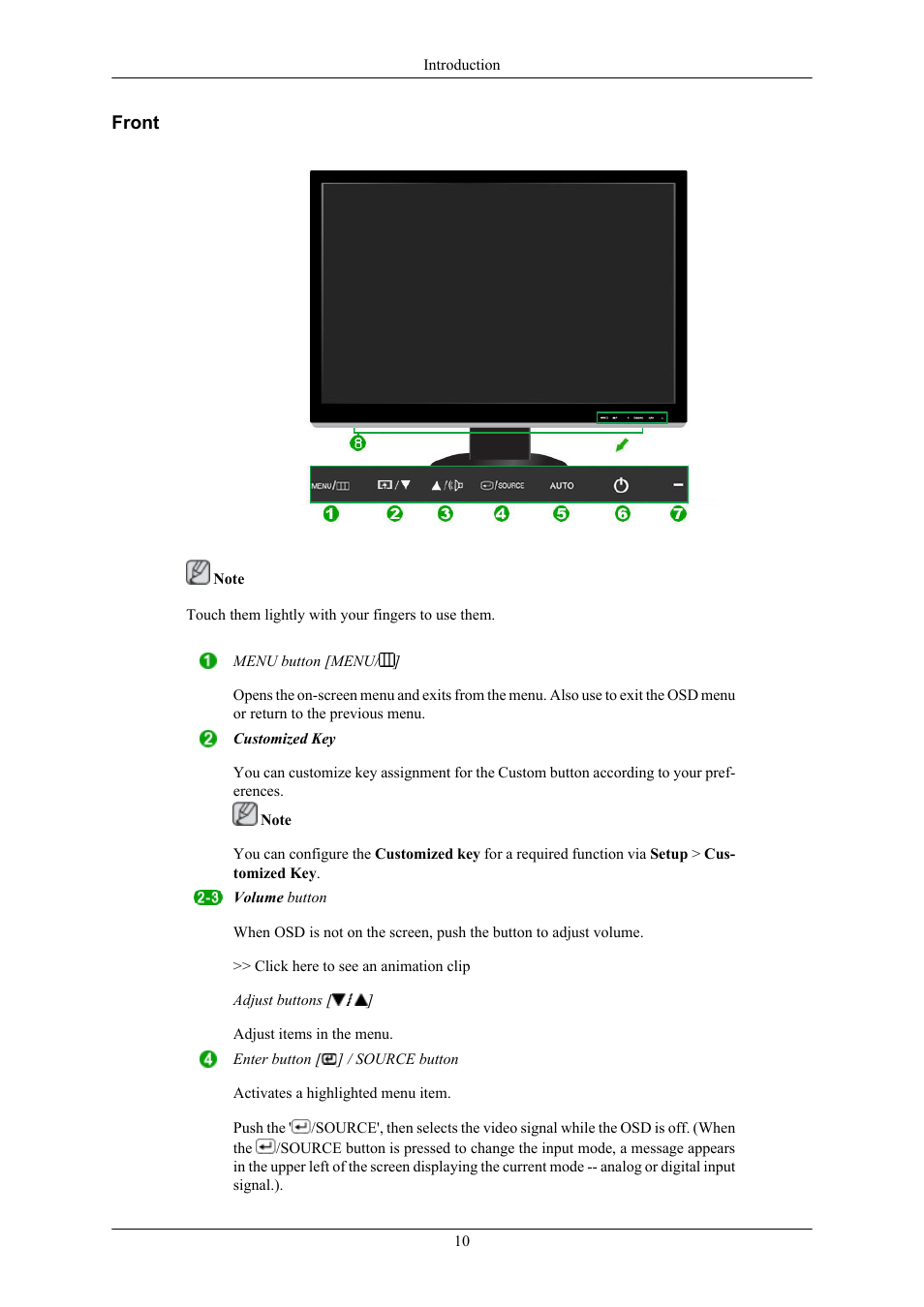 Front | Samsung 2693HM User Manual | Page 11 / 95