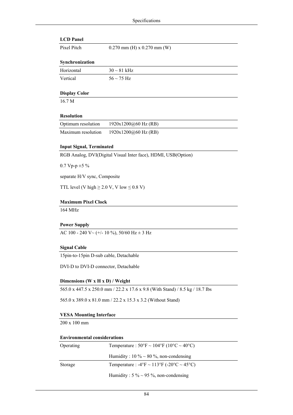 Samsung 2693HM User Manual | Page 85 / 95