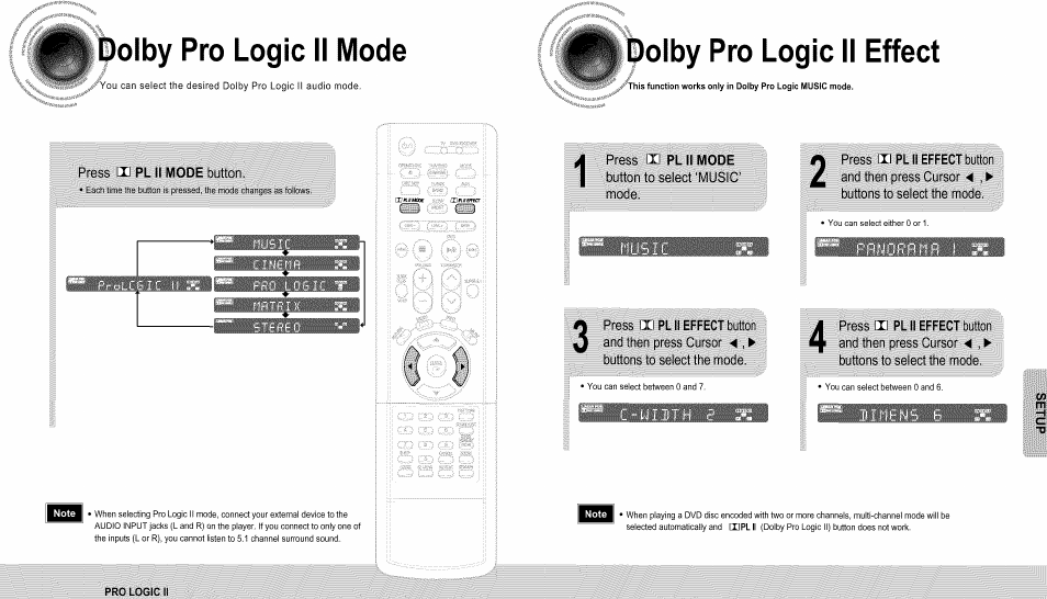 Ipolby pro logic ii mode, Press hi pl ii mode button, Dolby pro logic ii effect | Press iii pl ii mode, Button to select'music, Preb§„ad^^«lllriiot, Effect button, Press iii pl ii effect button, Buttons to select the mode, Ceplii | Samsung HT-DS660T User Manual | Page 32 / 42