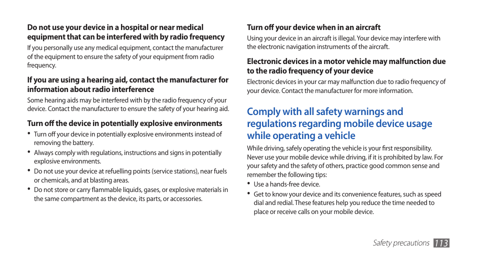 Samsung GALAXY GT-S5570 User Manual | Page 113 / 126