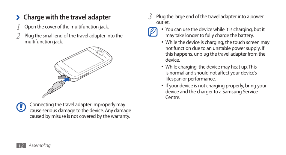 Samsung GALAXY GT-S5570 User Manual | Page 12 / 126