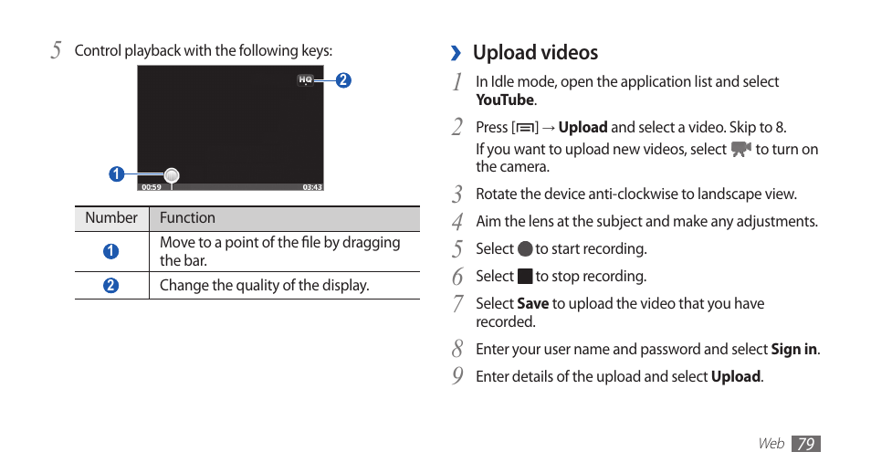 Samsung GALAXY GT-S5570 User Manual | Page 79 / 126